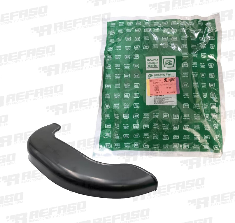 SALPICADERA PLASTICA TRASERA LATERAL BAJAJ RE205 - RE4S