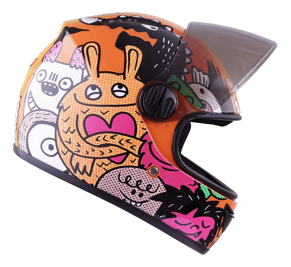 CASCO GHIRA GH-JUNIOR MONSTER PALS CERRADO MICA HUMO CERT. DOT