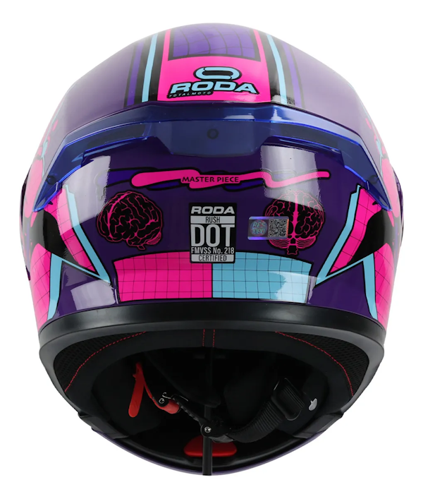 CASCO RODA RUSH ROSA MASTER PIECE TALLA S MICA HUMO ABATIBLE