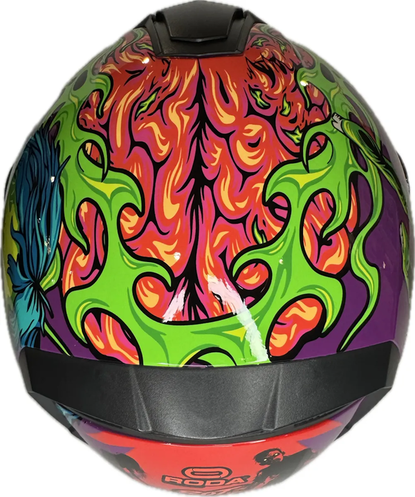 CASCO RODA REVENGE PRO RIOT XL ABATIBLE MICA MORADA CERT. DOT