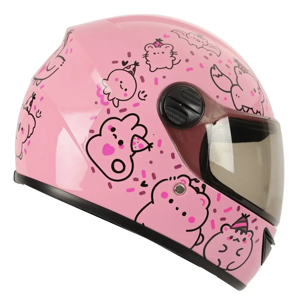 CASCO GHIRA GH-JUNIOR ROSA PARTY CERRADO MICA HUMO CERT. DOT