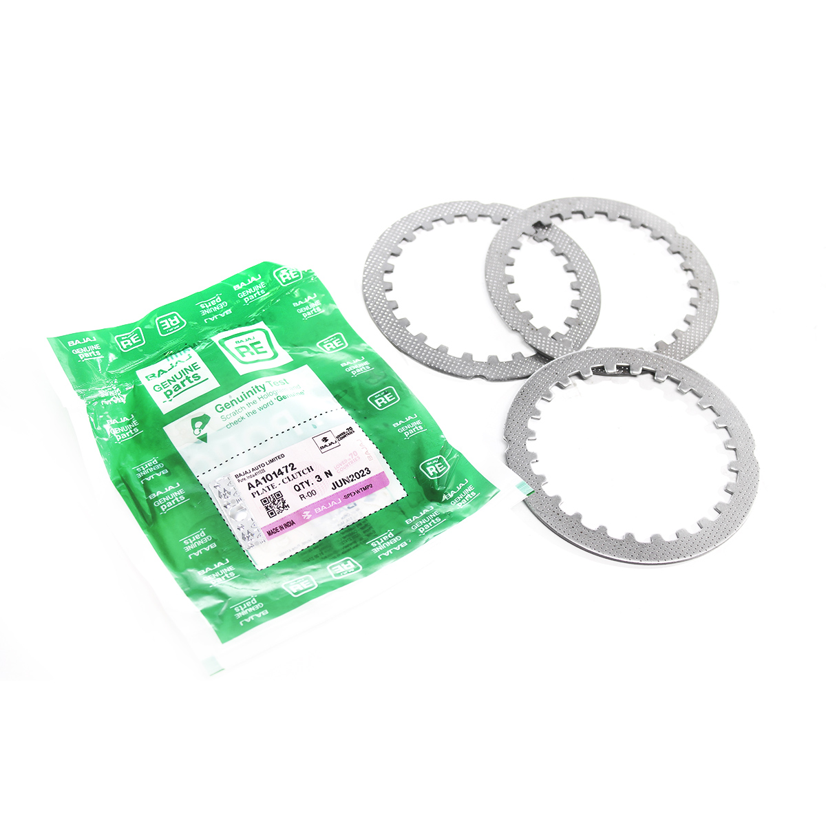 DISCO SEPARADOR CLUTCH (3PZAS) BAJAJ RE205 - RE4S