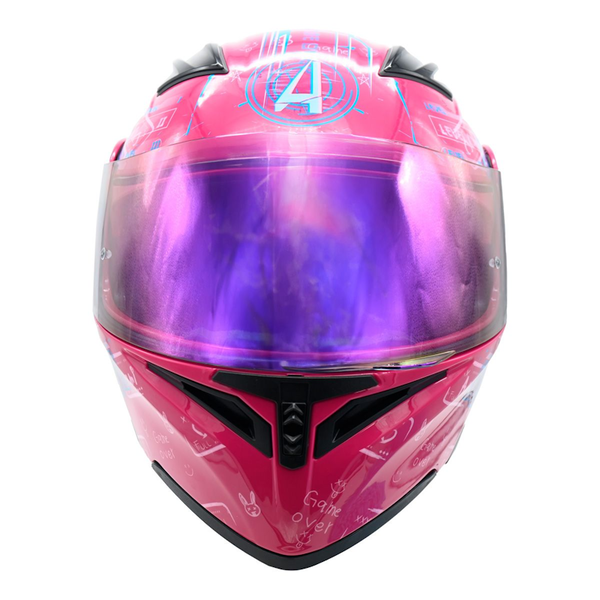 CASCO ABATIBLE A-HELMET SEXY GAMER TALLA XL VISOR REVO CERT. DOT