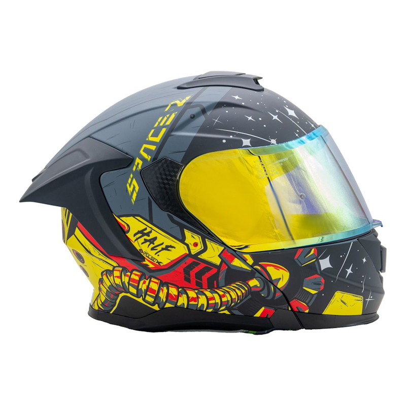 CASCO ABATIBLE SPACE HALF TALLA L CERT. ECE-22.06 VISOR REVO AMARILLO