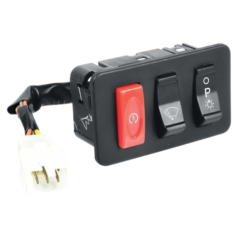 INTERRUPTORES (BOTON ENCENDIDO, LIMPIAPARABRISAS, LUCES) TVS KING - DELUXE