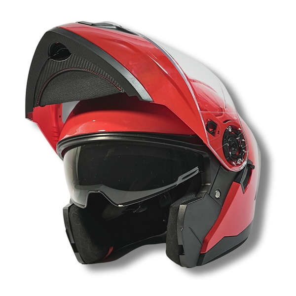 CASCO ABATIBLE 2W GHOST ROJO TALLA 2XL CERT. DOT