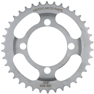 ENGRANE TRASERO 38T-428 CONCAVO NGO FASTOYS 125Z - FT125TS - FT125 CLASICA/ROJA/SPORT - DT125 SPORT (17-22) - RT200 (15-24)