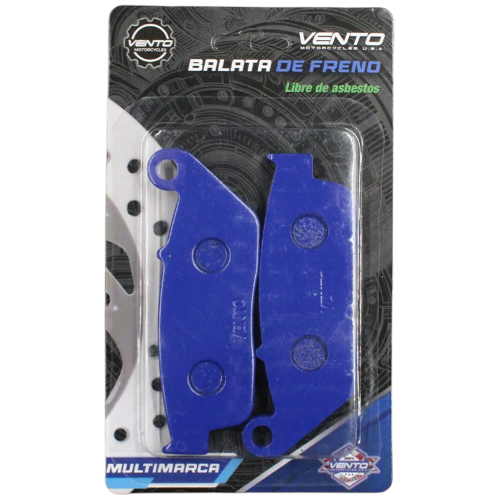 BALATA DELANTERA VENTO NITROX 200/250 - HYPER 280 - LUCKY 7 400 / TRASERA DM250 - VORT-X 300 - RT250 SPORT