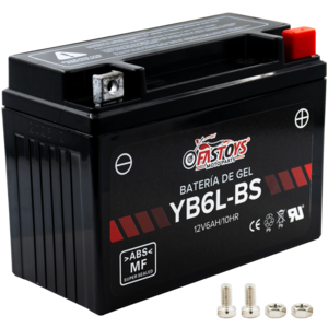 BATERIA GEL FASTOYS YB6L-BS (-/+) FT125 - DT150 9.5X14.9X6.9CM